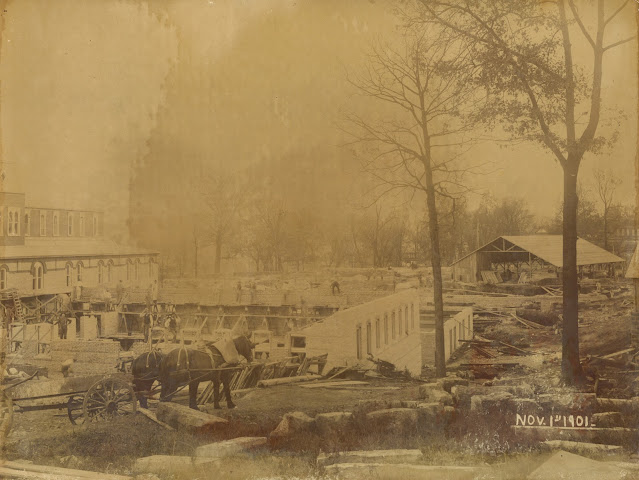 Construction at west Baden 1901
