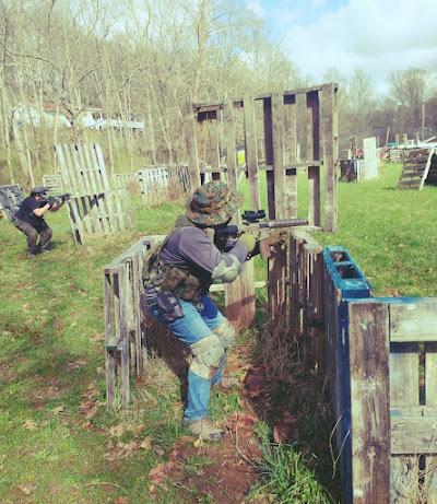 person paint balling