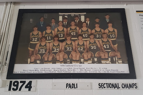 larry bird highschool team photo