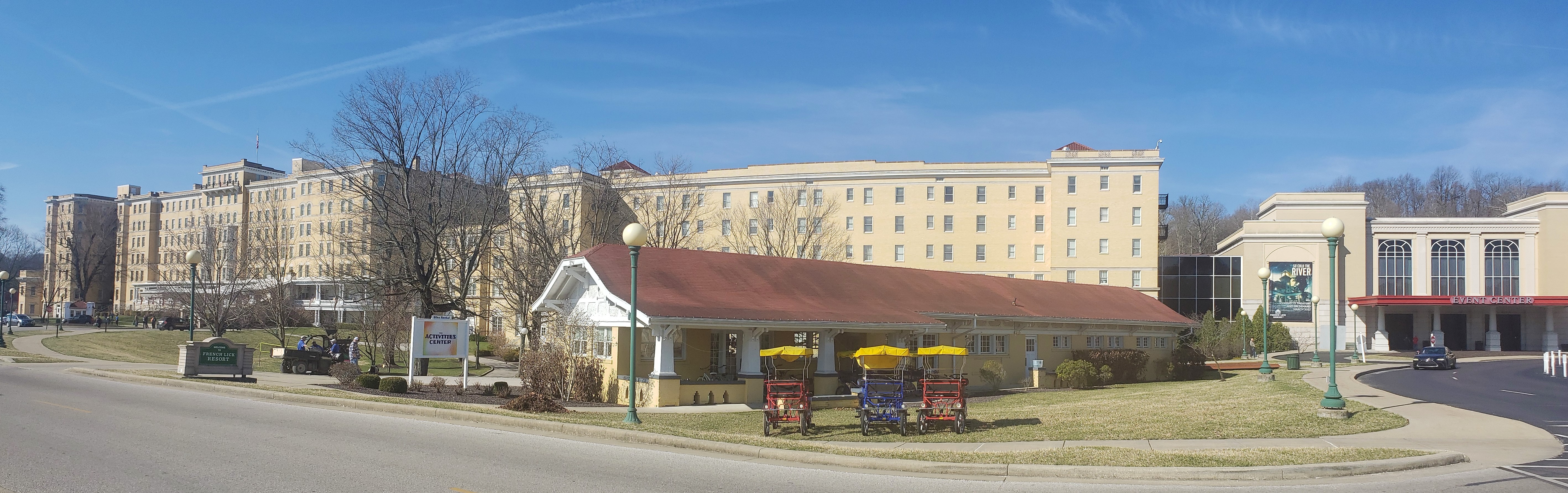 exterior of activities center at french lick