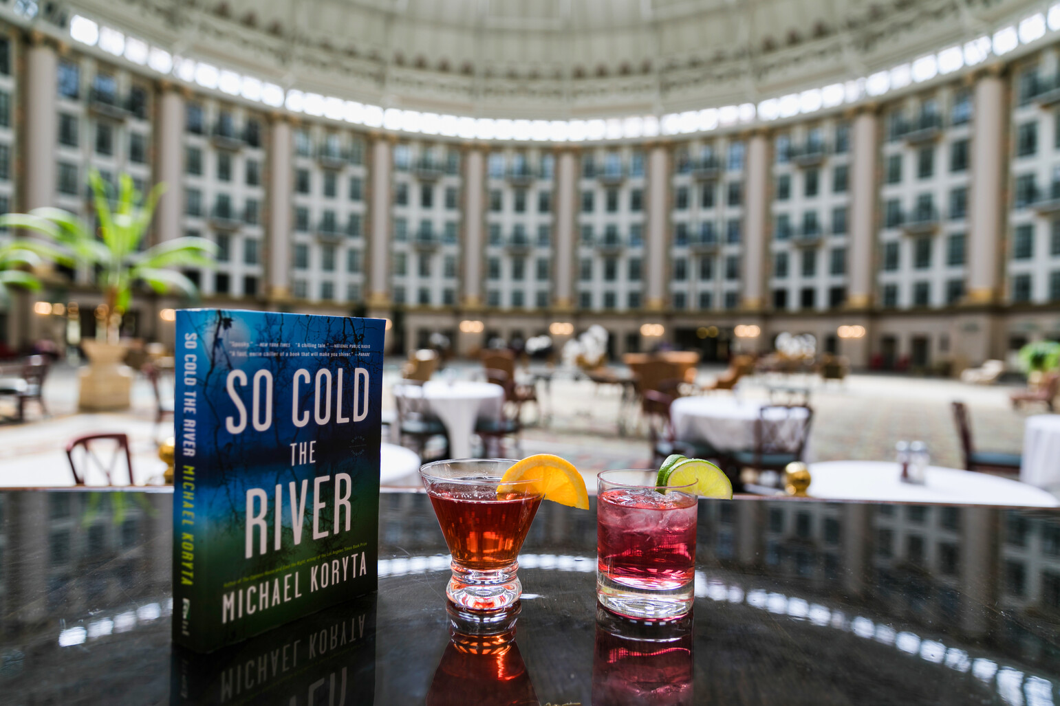 So cold the River book and cocktails