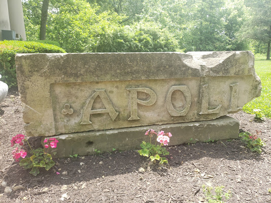 broken stone of Apollo building