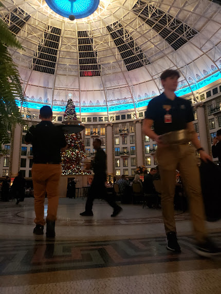 West Baden Springs employees in a blur