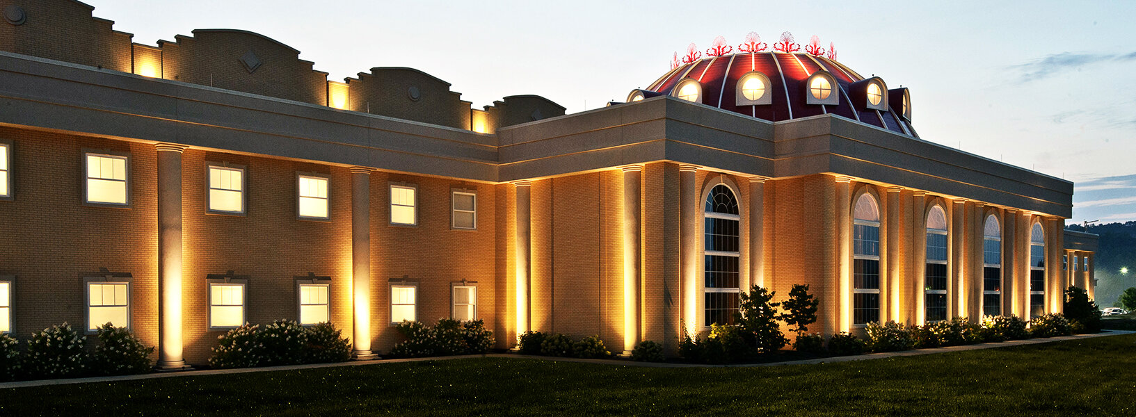 front exterior view of french lick casino