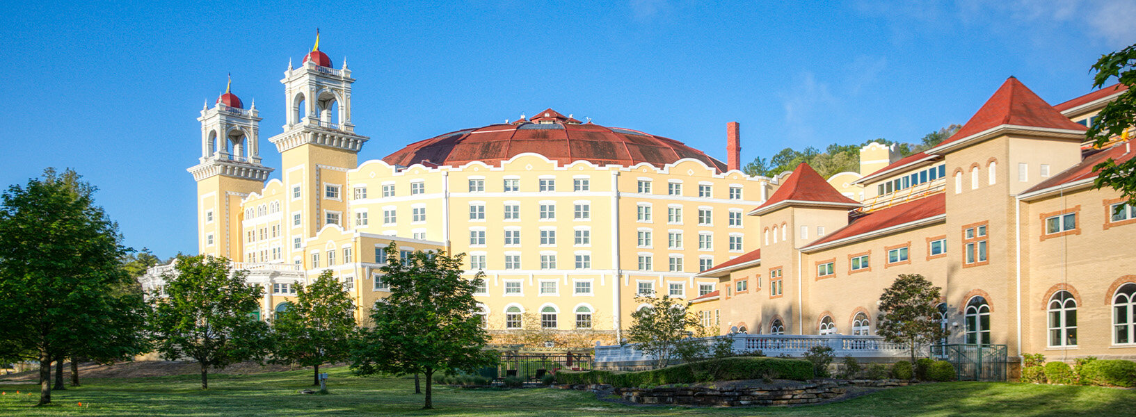 West Baden Springs Hotel fall foliage