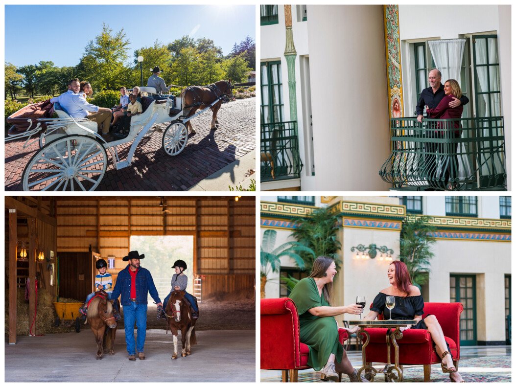four images of activites at French Lick resort