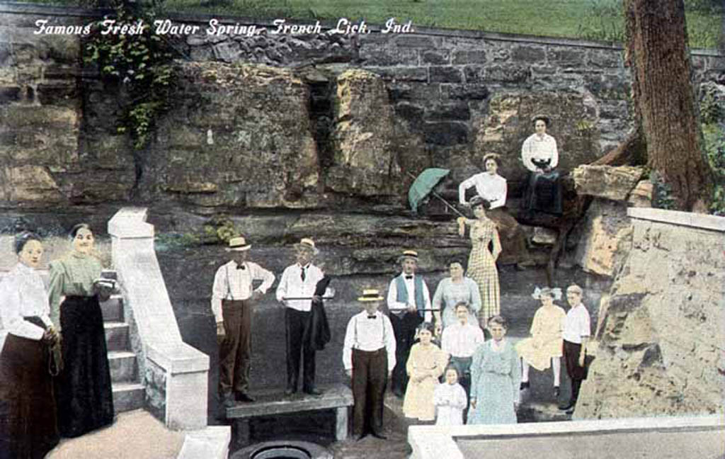 a group of people standing on steps