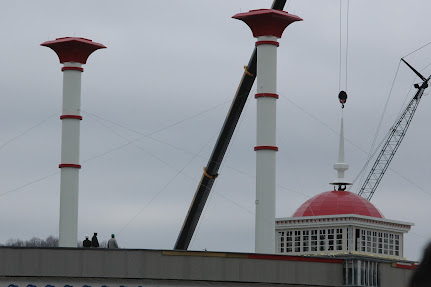 Crane working on French Lick Casino Rough