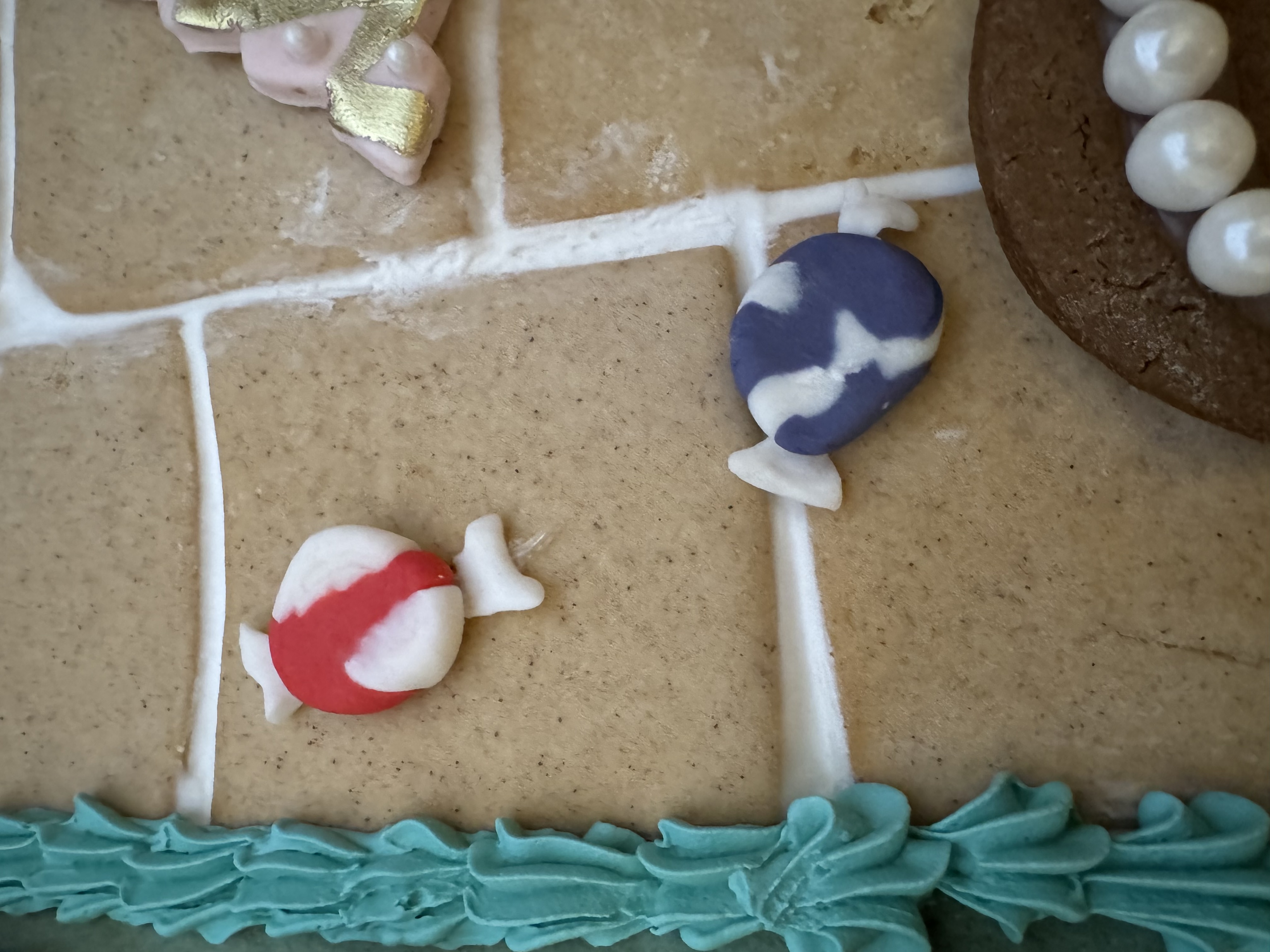 a close up of a cake