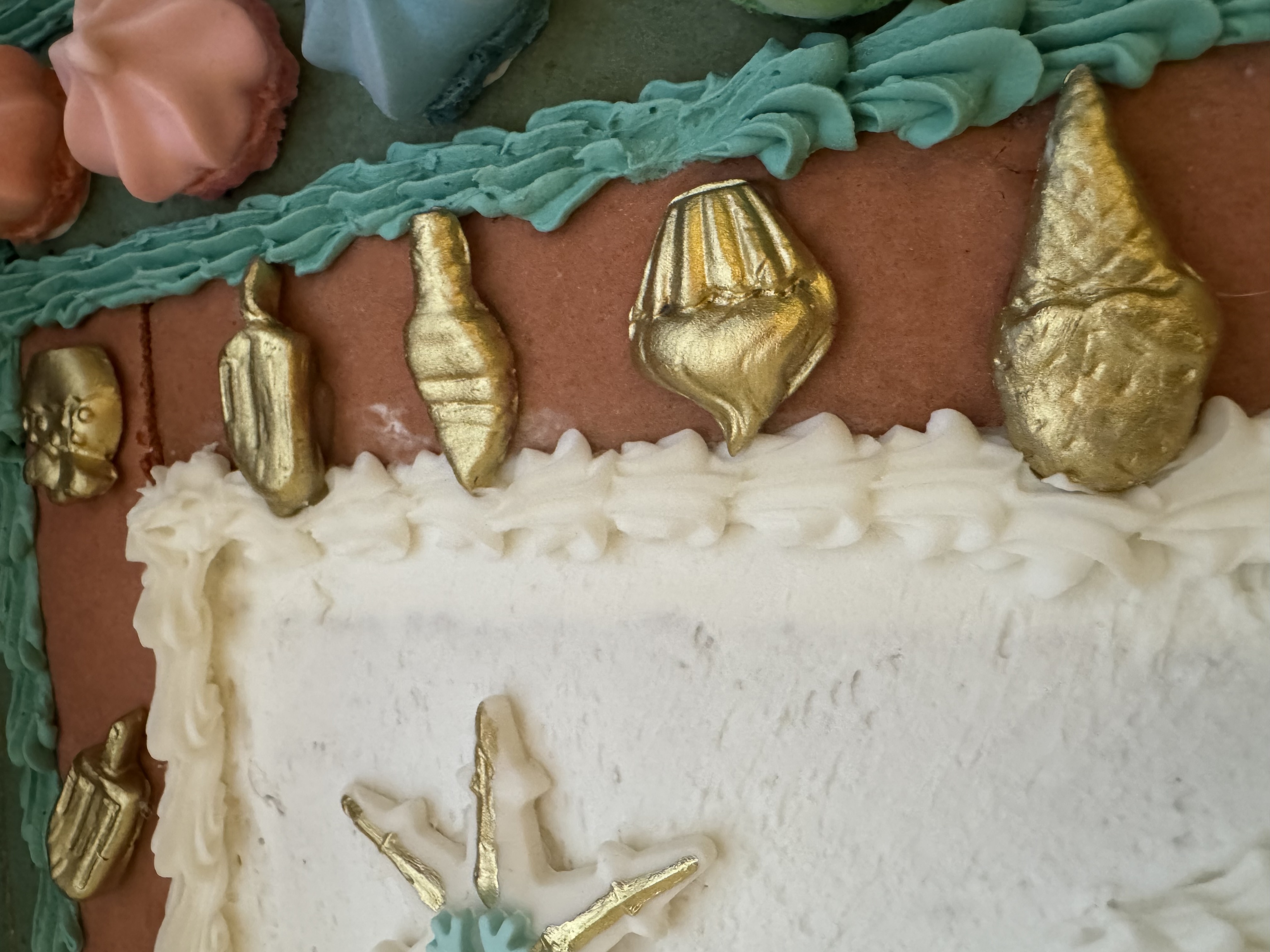 a close up of a cake