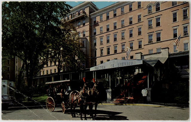 Exterior of French Lick Springs during the Sheraton era