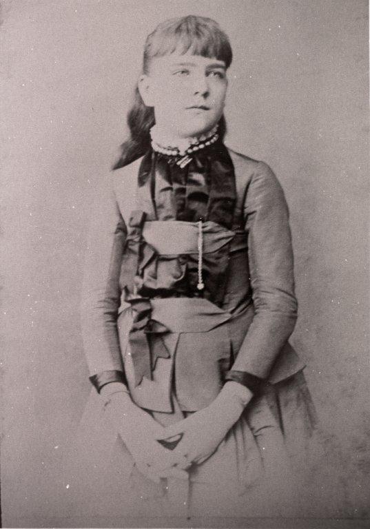 a woman in a dress