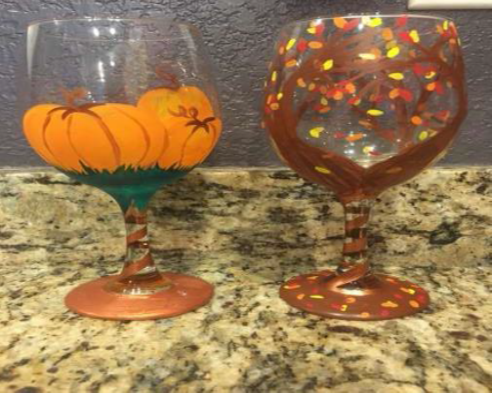 Paint a Glass art
