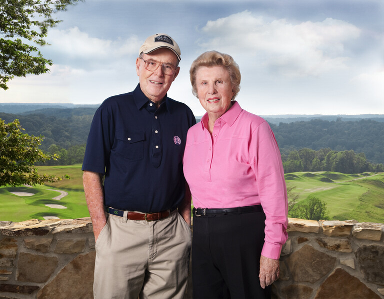 Pete and Alice Dye at The Pete Dye Course at French Lick
