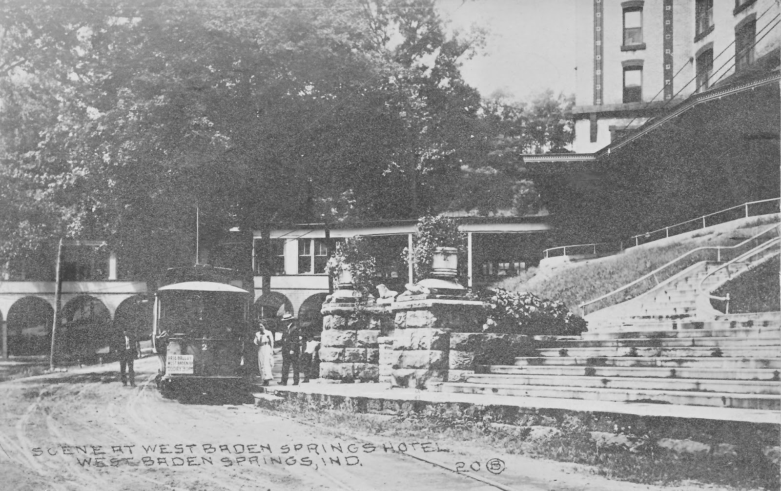 a trolley on a street