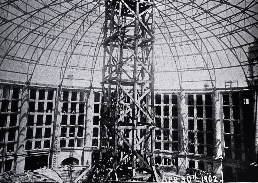 a structure in a dome