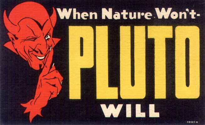 a red devil with a finger on his mouth