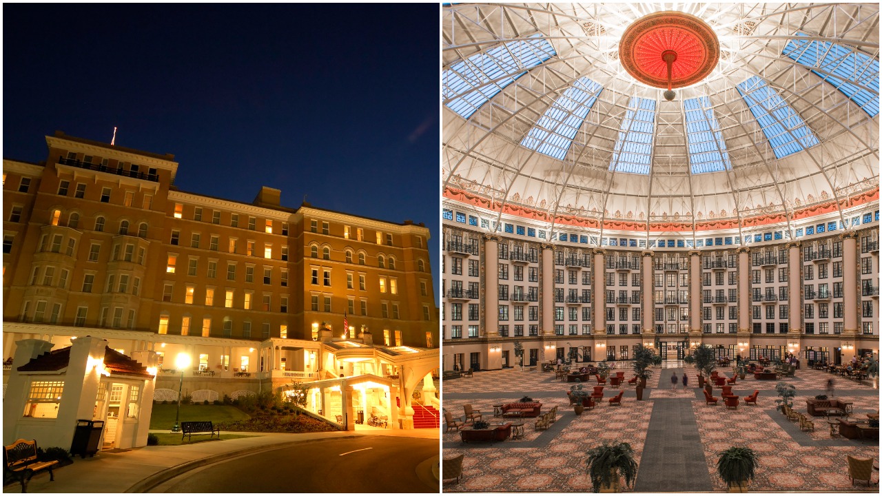 French Lick and West Baden Hotels Collage